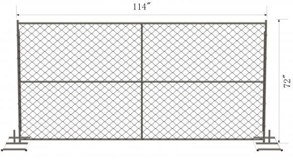 CE Steel 6x8ft Temporary Security Fencing With Galvanized 1